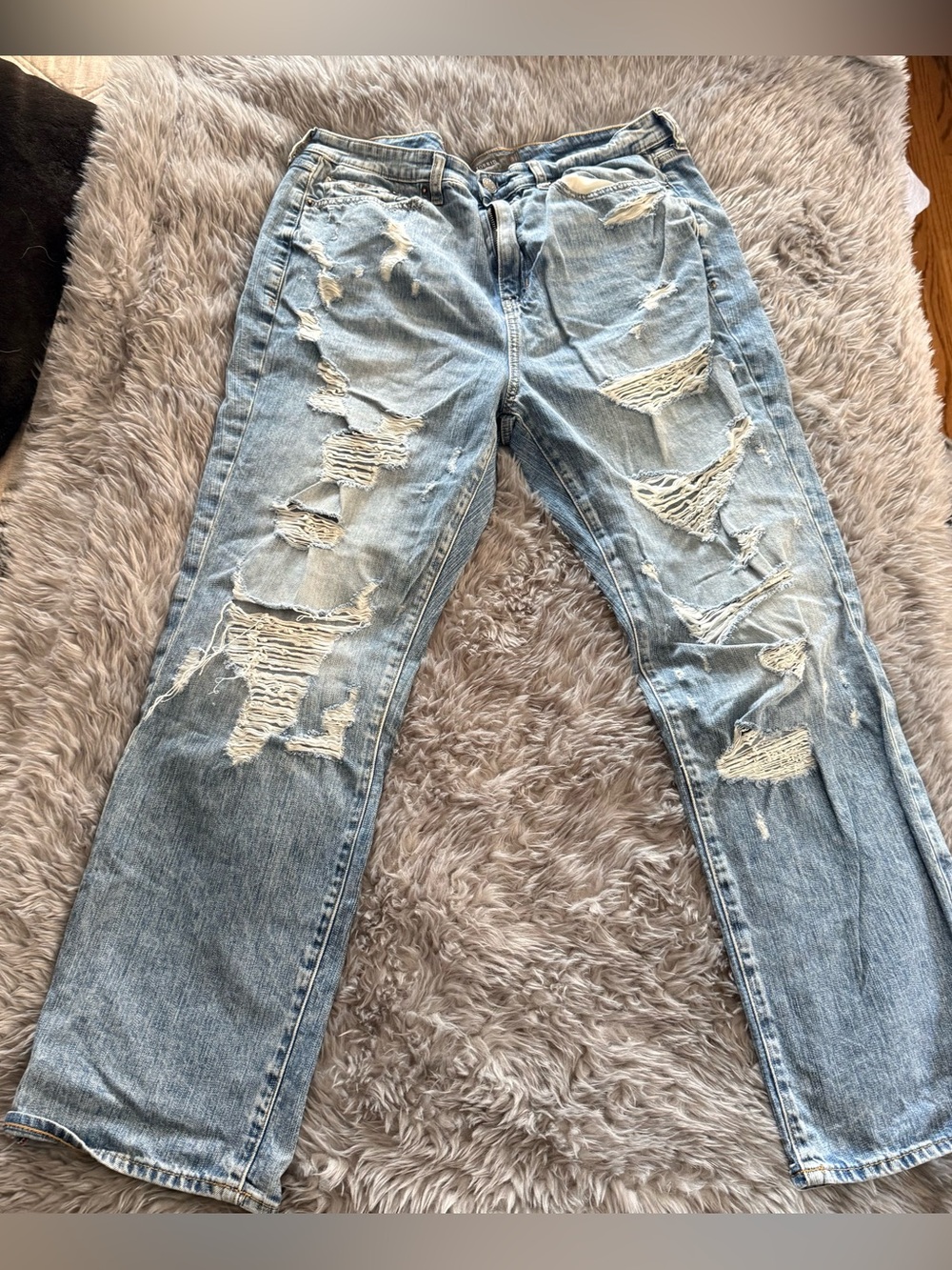 Torrid distressed straight jeans